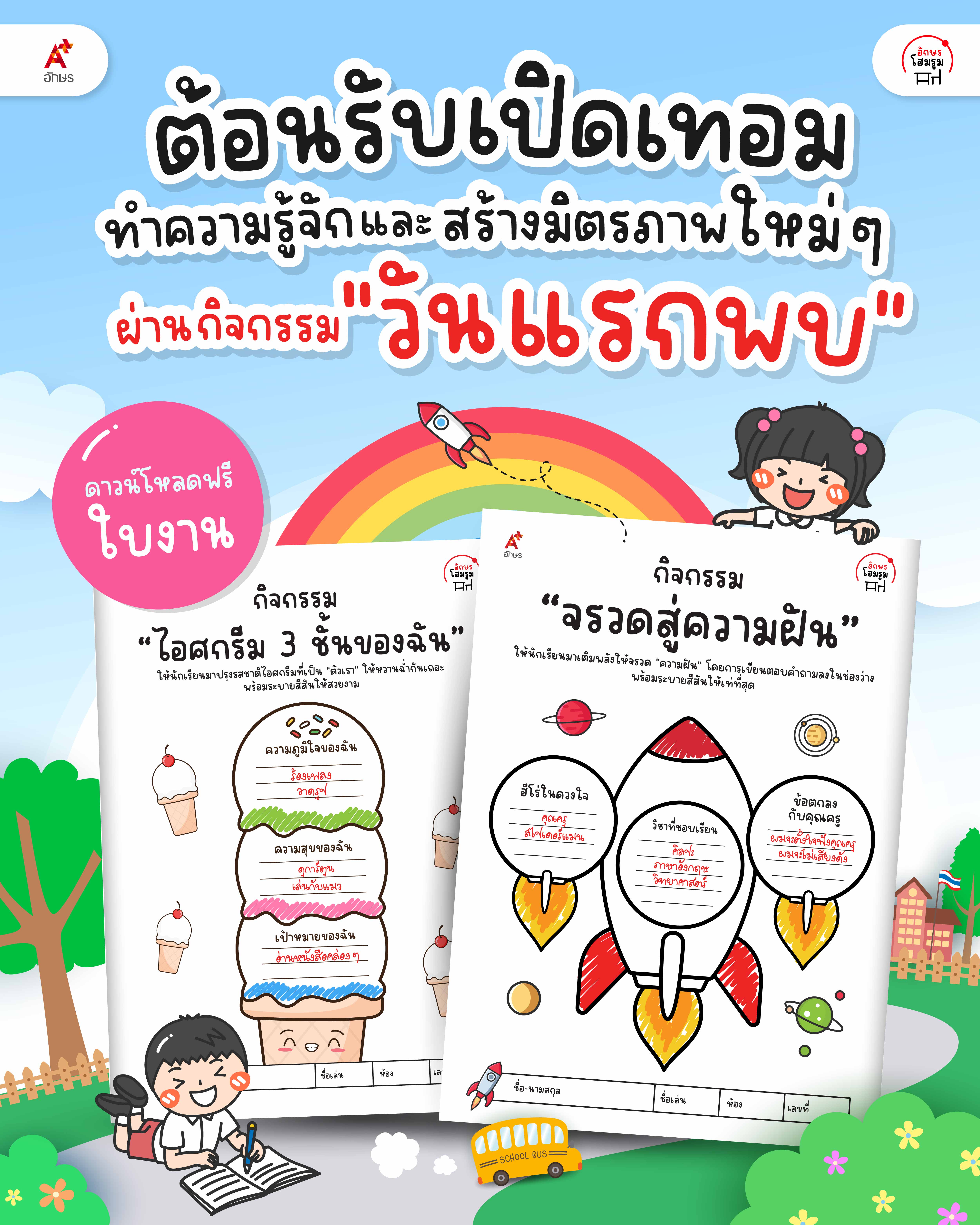 ป้ายมุมต่าง ๆ ของห้องเรียน